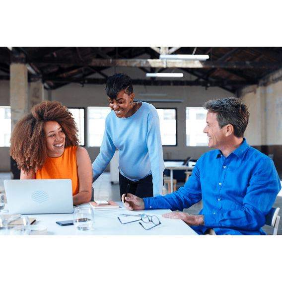 Young professionals in the meeting
